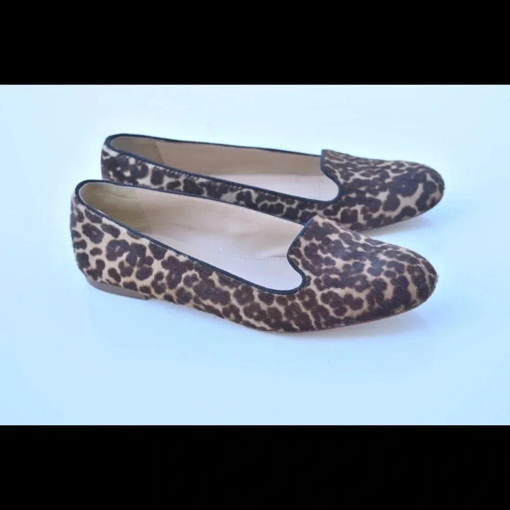 J. Crew collection leopard flats